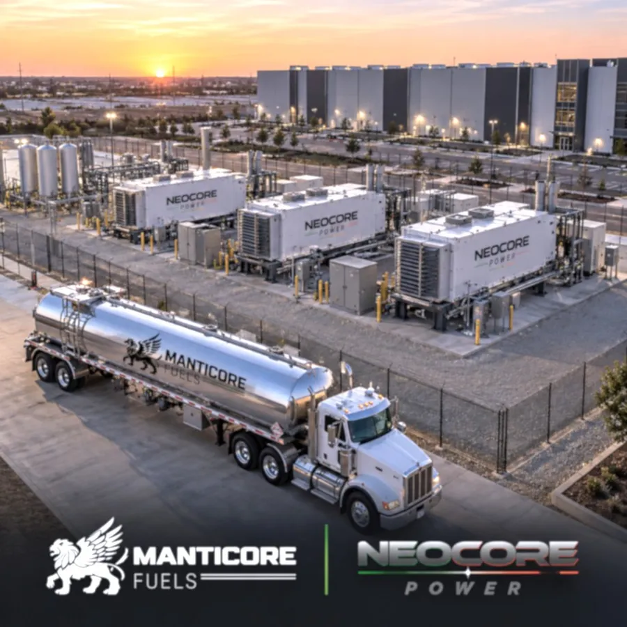 Manticore diesel fuel trucks serving a generator fleet (illustrative)